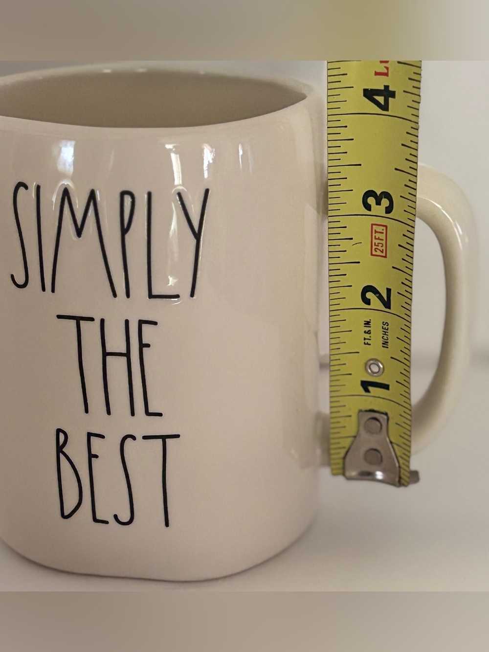 Rae Dunn “BEST DAD EVER” "SIMPLY THE BEST" creamy white ceramic 2 Piece mug Set - Picture 6 of 10